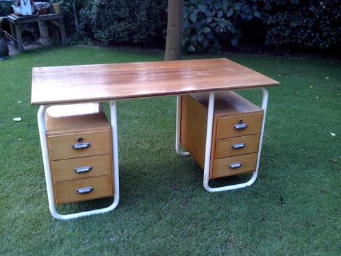 Vintage Bauhaus van Robert Slezak, jaren 1930, Huis en Inrichting, Bureaus, Zo goed als nieuw, Bureau, Ophalen