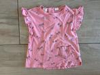 ZARA shirt korte mouwen roze strikjes maat 110, Ophalen of Verzenden, Zo goed als nieuw, Meisje, Shirt of Longsleeve