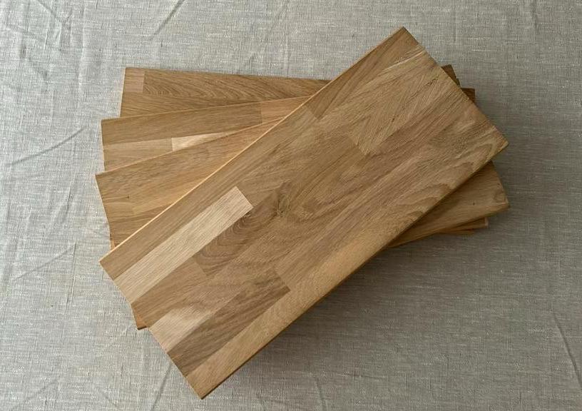 Twee eikenhouten wandplanken / timmerpaneel / planken, Minder dan 50 cm, Zo goed als nieuw, Minder dan 5 m², 10 tot 30 cm