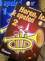 Horen, lezen & spelen - deel 1, 2, 3 - Trompet, Muziek en Instrumenten, Overige genres, Les of Cursus, Nieuw, Ophalen of Verzenden