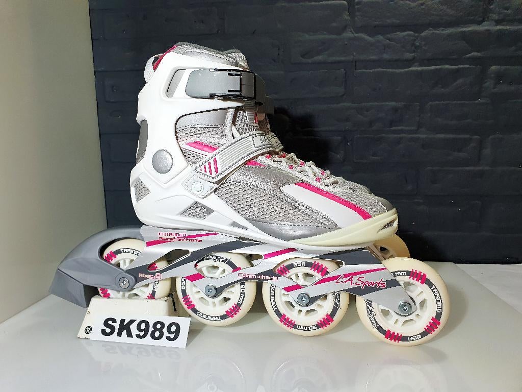 LA Sports PWZ Skeelers Skates 4x90 90mm Maat 38, Sport en Fitness, Skeelers, Nieuw, Inline skates 4 wielen, Overige merken, Dames