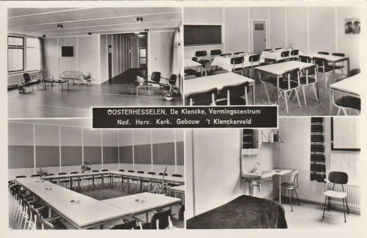 OOSTERHESSELEN De Klencke Vormingscentrum N.H. Kerk, Verzamelen, Ansichtkaarten | Nederland, Ongelopen, Drenthe, 1960 tot 1980