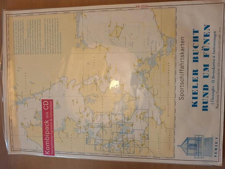 watersportkaarten Denemarken, Limfjord en West Zweden, Watersport en Boten, Navigatiemiddelen en Scheepselektronica, Gebruikt