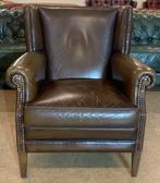 Prachtige Muylaert Chesterfield Fauteuil Olijfgroen., Muylaert, Gebruikt, Ophalen of Verzenden, 75 tot 100 cm