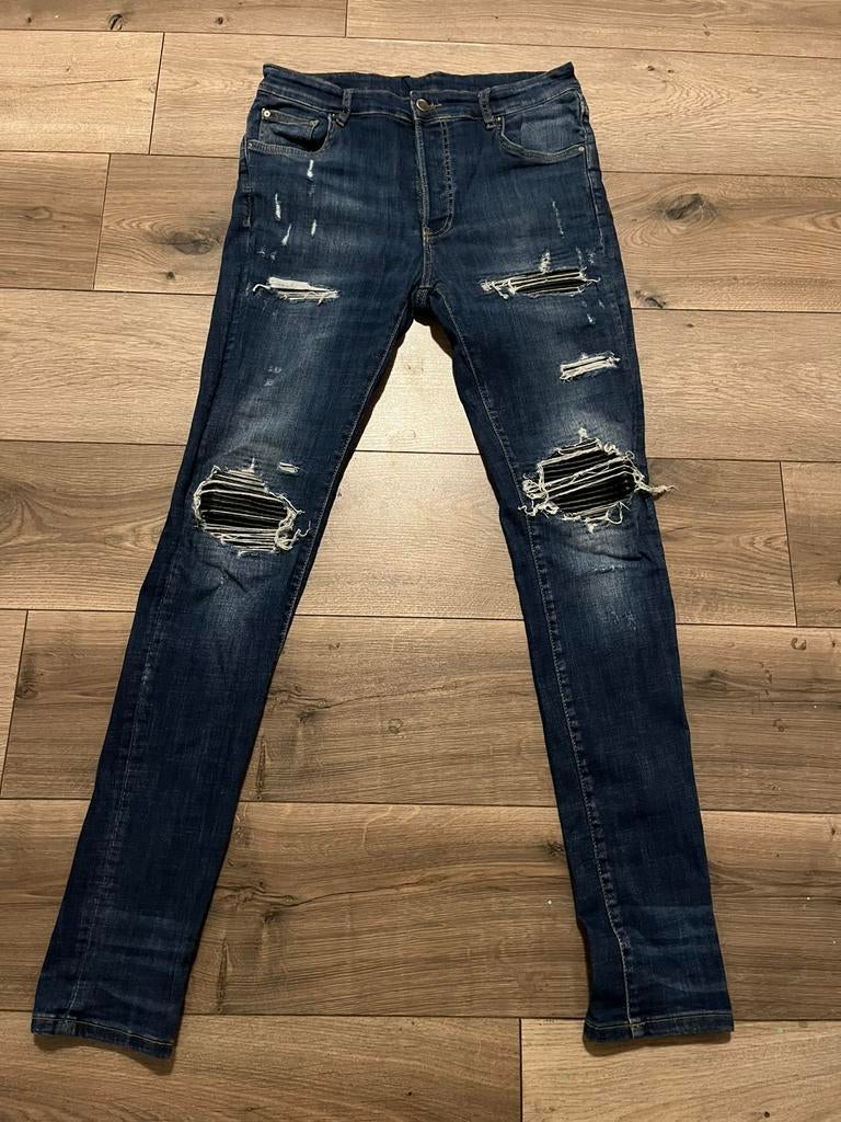 Originele AMIRI designer jeans, maat W31, Ophalen of Verzenden, Gedragen, Blauw, W32 (confectie 46) of kleiner
