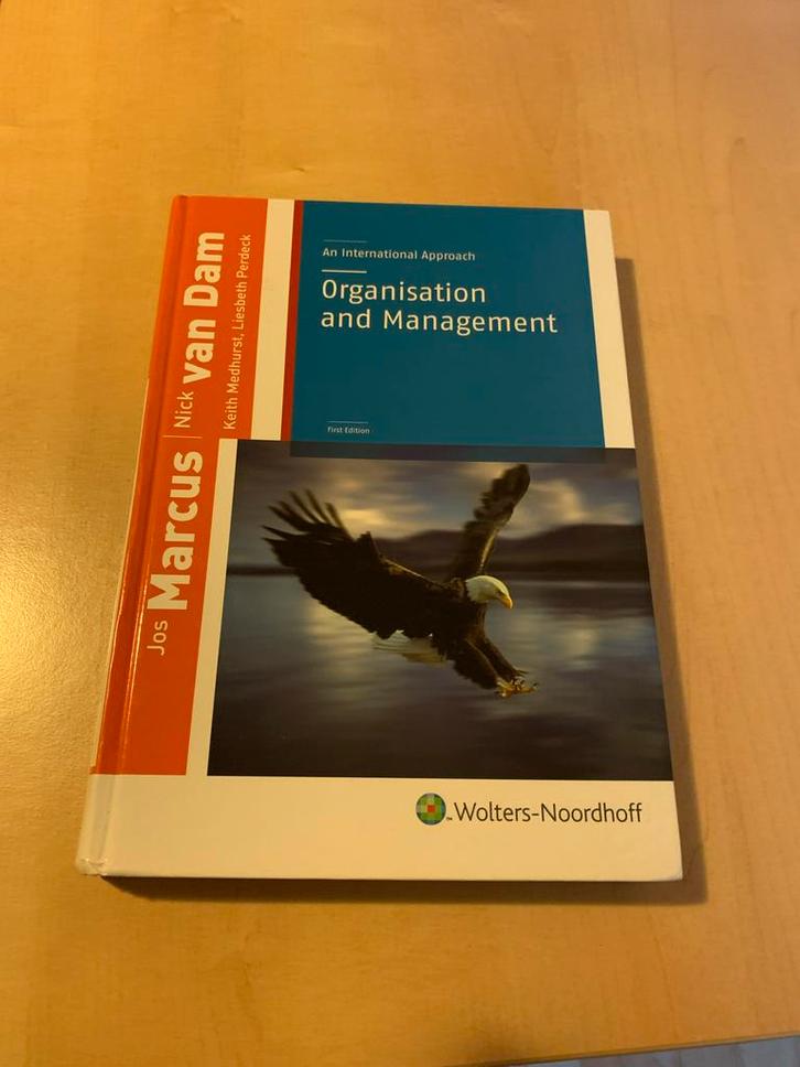 Organisation and Management - Marcus, van Dam, Boeken, Studieboeken en Cursussen, Zo goed als nieuw, HBO, Ophalen of Verzenden