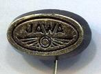 JAWA goud op zwart plastic bromfiets speldje ( G_064 ), Verzenden, Nieuw, Transport, Speldje of Pin