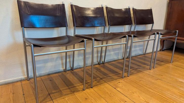 4x Martin Visser SE06 Eetkamerstoelen Spectrum - Jaren 60, Antiek en Kunst, Antiek | Meubels | Stoelen en Banken, Ophalen