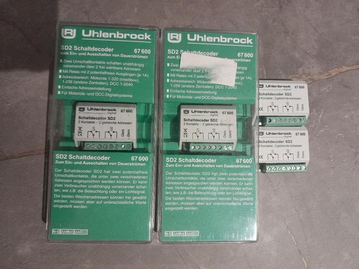 Uhlenbrock 67600 (4x), Hobby en Vrije tijd, Modeltreinen | H0, Gebruikt, Overige typen, Gelijkstroom, Overige merken, Ophalen of Verzenden