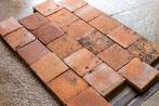 Ca 9 m2 rode terracotta antieke plavuizen 18x18 cm, Ophalen, Gebruikt, Steen of Klei, Minder dan 50 cm