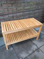 Houten bankje voor in de badkamer, Ophalen, Minder dan 50 cm, Zo goed als nieuw, Minder dan 100 cm