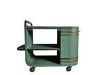 Mooie zeer unieke Bauhaus French Art Deco Bar cart trolley, Ophalen, Gebruikt