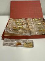 Vintage Lippert Kristallen Messenleggers Set 12 stuks, Antiek en Kunst, Antiek | Glas en Kristal, Ophalen of Verzenden