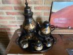 tinnen koffie en theestel, Ophalen