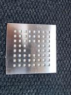 Doucheput deksel RVS 150x150mm Dikte 3mm, Doe-het-zelf en Verbouw, Buizen en Afvoer, Afvoer, Gebruikt, Ophalen of Verzenden, Rvs