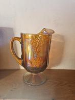 Indiana glass company carnaval glazen pitcher druiven, Ophalen of Verzenden