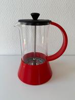 Bodum vintage cafetiere koffiepot rood zwart jaren 80, Huis en Inrichting, Keuken | Keukenbenodigdheden, Ophalen of Verzenden