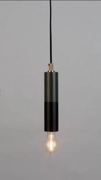Moderne hanglamp - Zwart/Grijs Pendant Lamp Yuna black, Nieuw, Ophalen of Verzenden, Modern, Metaal
