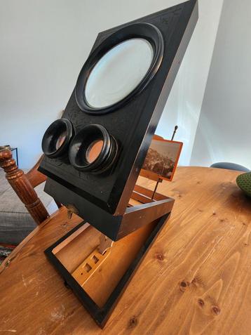 Antieke Stereoscoop & Graphoscoop ca. 1880 (antiek"vr bril") beschikbaar voor biedingen