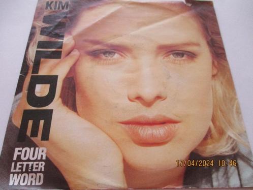 Kim Wilde _ Four letter word / She hasn't got time fot you, Cd's en Dvd's, Vinyl Singles, Gebruikt, Pop, Ophalen of Verzenden