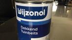 Nieuwe pot  Wijzonol dekkend tuinbeits 1 liter  9001, Doe-het-zelf en Verbouw, Verf, Beits en Lak, Ophalen, Wit, Nieuw, Beits