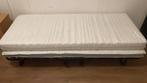 Eenpersoons bed met matras / Single bed with mattress, Ophalen, 90 cm, Eenpersoons, Zwart