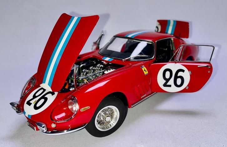 Ferrari 275 GTB/C Rood #26 LeMans M-199 1:18 van CMC, Hobby en Vrije tijd, Modelauto's | 1:18, Nieuw, Auto, Overige merken, Ophalen of Verzenden
