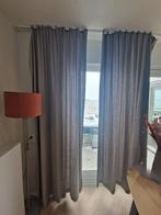 Lichtgrijze gordijnen: circa 1,50 meter breed, Huis en Inrichting, Stoffering | Gordijnen en Lamellen, Ophalen of Verzenden, Zo goed als nieuw