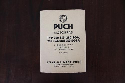 Puch 250 SG SGA SGS SGSA beschreibung instructie boekje 1956, Motoren, Handleidingen en Instructieboekjes, Overige merken, Ophalen of Verzenden