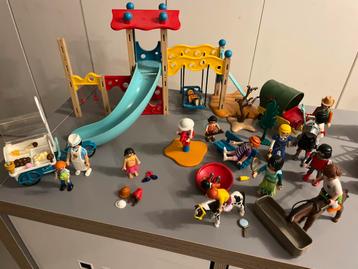 Playmobil Speeltuin, IJscowagen & Paarden + Extra's beschikbaar voor biedingen