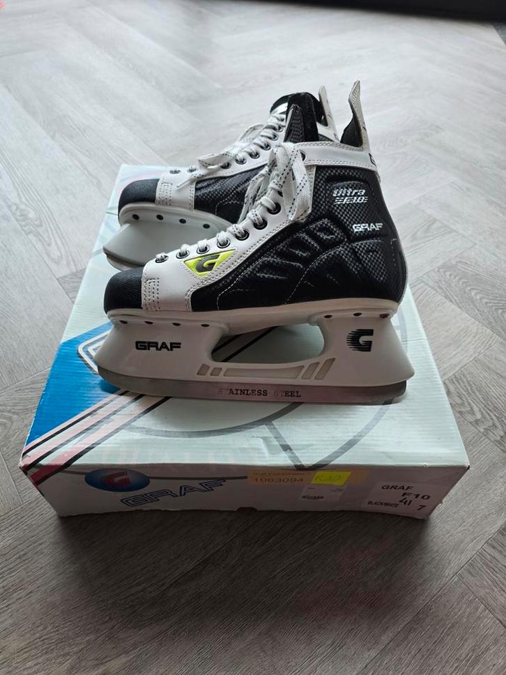 Graf Ultra F10 ijshockey schaatsen maat 41 / 7 zgan, Sport en Fitness, Schaatsen, Zo goed als nieuw, IJshockeyschaatsen, Overige merken