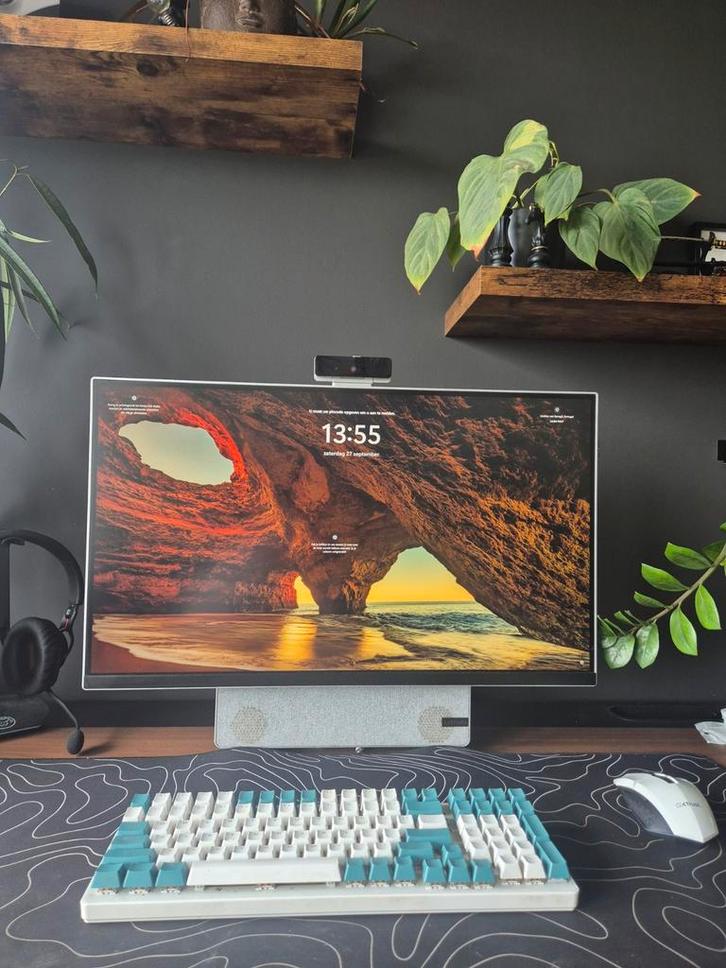 Lenovo Yoga AIO 7 Dekstop., Computers en Software, Desktop Pc's, Zo goed als nieuw, 3 tot 4 Ghz, SSD, 32 GB, Met videokaart, Met monitor