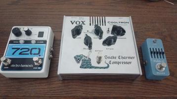 EHX 720 Stereo Looper, Vox Compressor, Mooer EQ