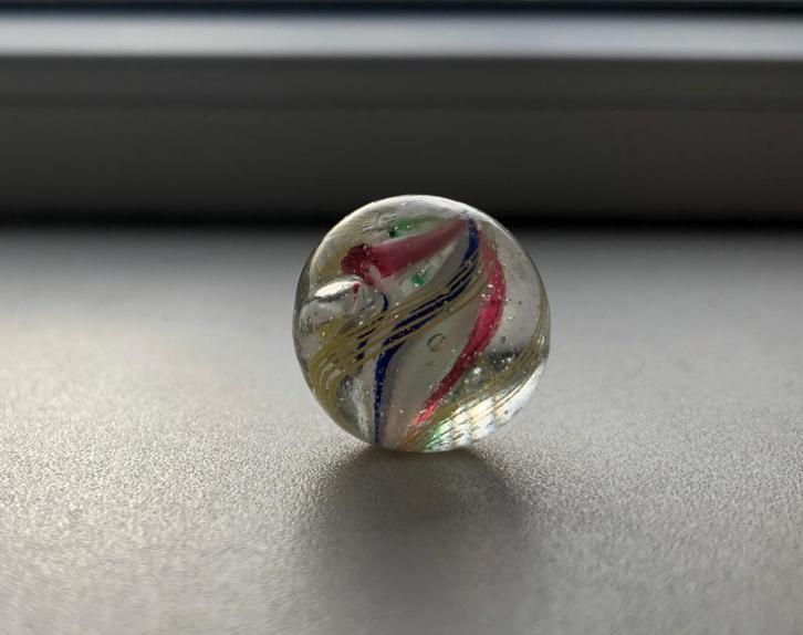 Antieke glazen Duitse swirl  knikker, Antiek en Kunst, Antiek | Speelgoed, Ophalen of Verzenden