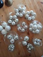 Kerstballen wit/zilver GLAS, Diversen, Kerst, Ophalen, Gebruikt