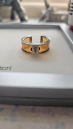 Vintage Esprit zilveren ring met transparant erom aanpasbaar, Sieraden, Tassen en Uiterlijk, Ringen, Ophalen of Verzenden, Zilver