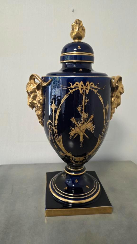 Peaudecerf et Girault,keramische urnvormige vaas 70 cm hoog, Antiek en Kunst, Antiek | Overige Antiek, Ophalen