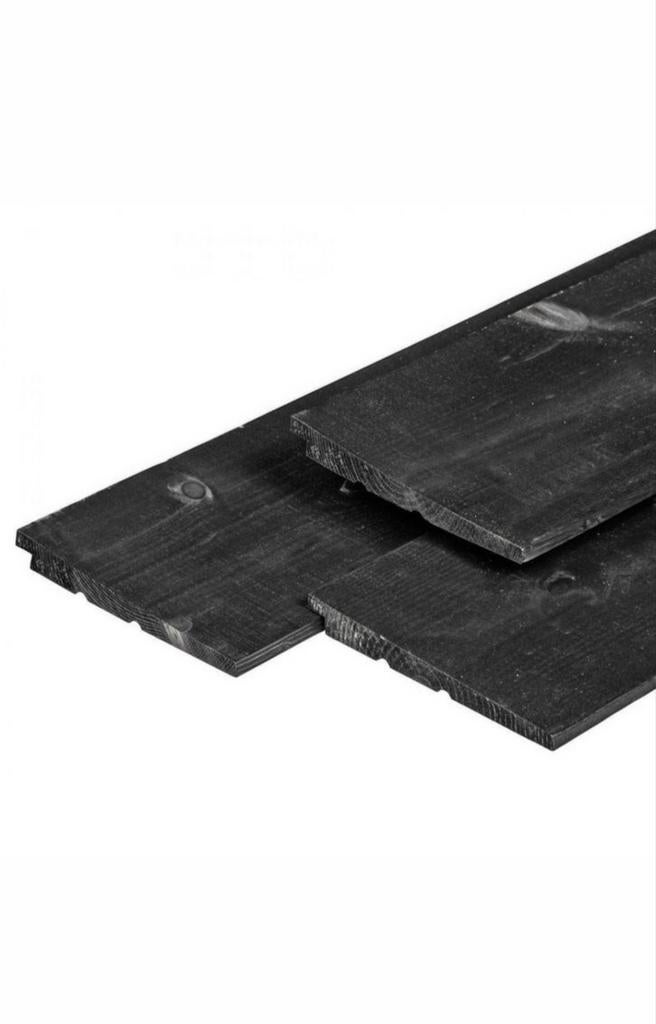 Zwarte Zweeds Rabatdelen - Restpartij Gezocht, Geïmpregneerd, Gebruikt, 25 tot 50 mm, Ophalen of Verzenden