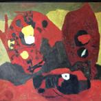 Willem Boon - Abstracte compositie - Olieverf op Doek, Ingel, Ophalen