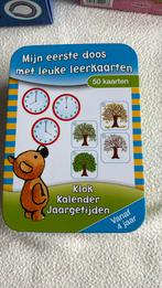 Mijn eerste doos met leuke leerkaarten klok kalender, Ophalen of Verzenden, Nieuw, Puzzelen