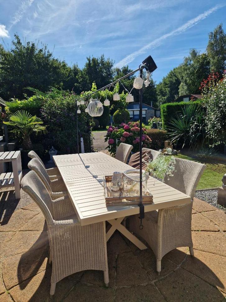 5 (6) Loydd Loom buitenstoelen, Tuin en Terras, Tuinstoelen, Gebruikt, Rotan, Ophalen