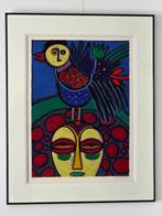 Corneille - Masque Africaine - Gesigneerd - 1983, Antiek en Kunst, Ophalen of Verzenden