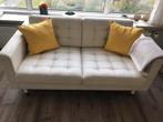 Ikea Landskrona 2-zits lerenbank, Huis en Inrichting, Banken | Bankstellen, Ophalen, Zo goed als nieuw, 75 tot 100 cm