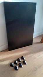 Magneetbord Ikea zwart met magneten, Ophalen of Verzenden, Zo goed als nieuw