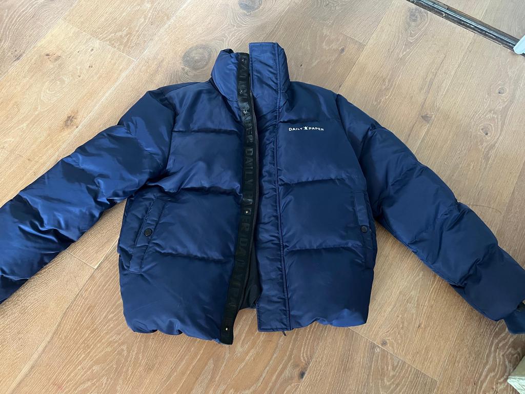 Daily Paper Puffer Jas - Zo goed als nieuw!, Ophalen of Verzenden, Zo goed als nieuw, Maat 36 (S), Blauw