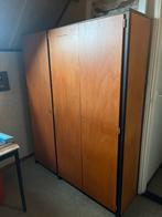 Vintage Houten Opbergkast, Ophalen, Gebruikt, 100 tot 150 cm, 150 tot 200 cm