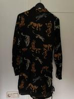 Seven Sisters jurk zwart met panters maat M, Kleding | Dames, Jurken, Zwart, Ophalen of Verzenden, Zo goed als nieuw, Maat 36 (S)