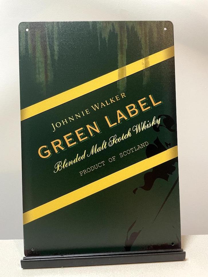 Johnnie Walker Green label reclamebord, Verzamelen, Merken en Reclamevoorwerpen, Nieuw, Reclamebord, Ophalen of Verzenden