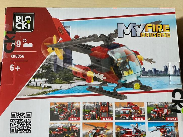 My Fire Brigade van Blocki KB8056 vanaf 6 jaar compleet, Kinderen en Baby's, Speelgoed | Bouwstenen, Zo goed als nieuw, Overige merken