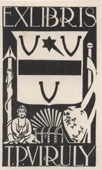 1516 Ex Libris Nederland : Jeanne Bieruma Oosting, 1929, Antiek en Kunst, Kunst | Etsen en Gravures, Verzenden